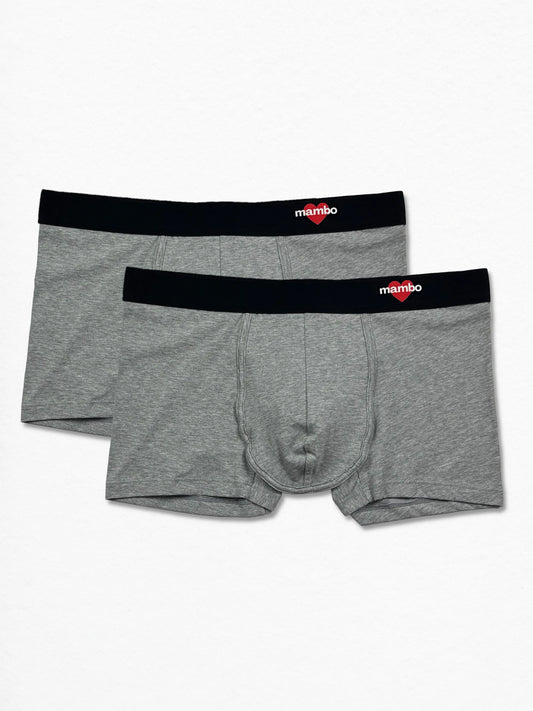 Boxer Cotton-Stretch Gris 2-Pack