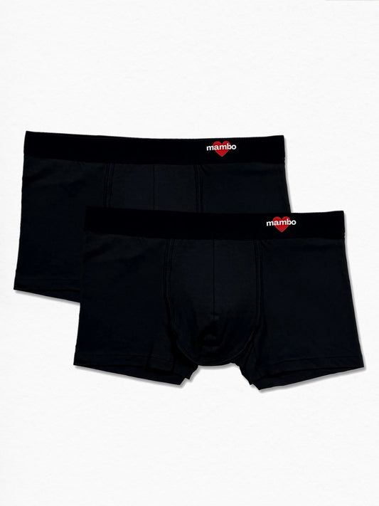 Boxer Cotton-Stretch Negro 2-Pack