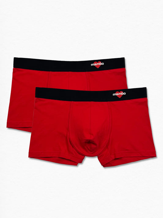 Boxer Cotton-Stretch Rojo 2-Pack